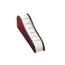 Leatherette & Wooden 6-Ring Slot Stand