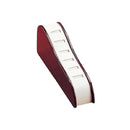 Leatherette & Wooden 6-Ring Slot Stand