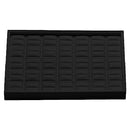 Stackable Leatherette Display Tray for 35 Rings