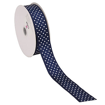 Doolitle Ribbon Wired Satin Dots Double Faced Ribbon