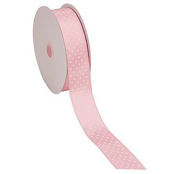 Wired Satin Dots Double Faced Ribbon