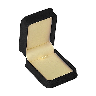 Nabuka Leatherette Pendant Box with Cream Interior