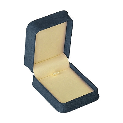 Nabuka Leatherette Pendant Box with Cream Interior