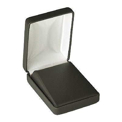 Leatherette Large Pendant Box with Matching Leather Feel Inserts