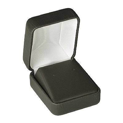 Leatherette Single Earring Box with Matching Leather Feel Inserts