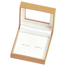 Paper Covered Cufflink Box with Window and Matching Interior