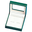 Paper Covered Cufflink Box with Window and Matching Interior
