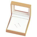 Paper Covered Tie Clip Box with Window and Matching Interior