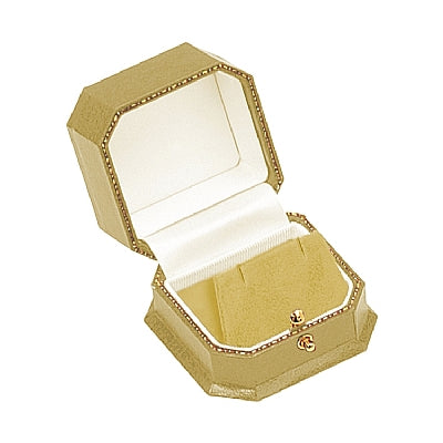 Leatherette Single Earring Box with Velvet Interior