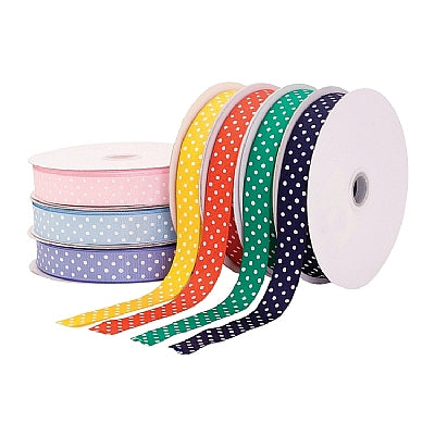 Grosgrain Dots Fabric Ribbon