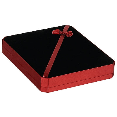 Velvet and Satin Large Set Box with Bow