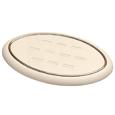 Leatherette Ring Display Tray with Gold Trim