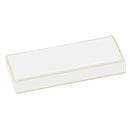 Leatherette Pearl Box with Matching Insert and White Window