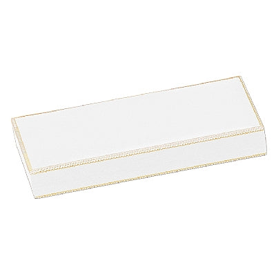 Leatherette Pearl Box with Matching Insert and White Window