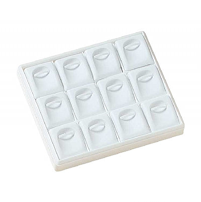 Stackable Plastic Tray with 12 Pad Inserts