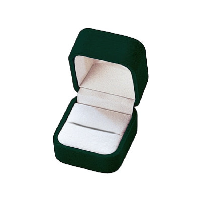 Suede Single Ring Box with White Interior