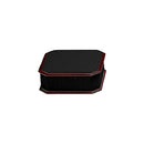 Leatherette and Rosewood Jewellery Pedestal Display