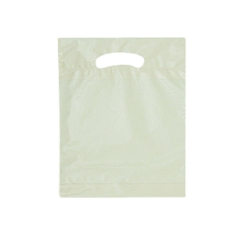 Ivory Double Die Cut Plastic Bag