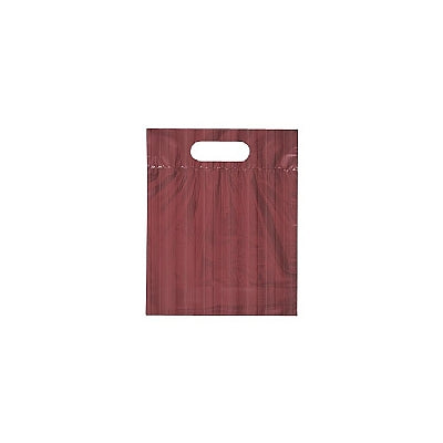 Striped Double Die Cut Plastic Bag