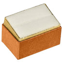 Two-tone Paper Double Ring Box with Gold Accent