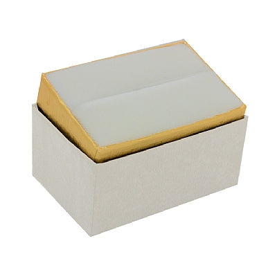 Two-tone Paper Double Ring Box with Gold Accent