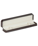 Embossed Leatherette Bracelet Box with Cream Leatherette Interior
