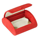 Suede Domed Bangle Box with White Suede Interior