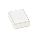 Leatherette Pendant Box with Matching Insert and White Window