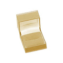 Leatherette Single Ring Box with Matching Insert and White Window