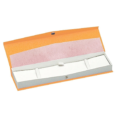 Textured Paper Covered Bracelet Box with White Insert