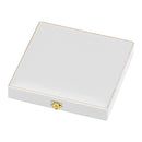 Antique Look Leatherette Pearl Box with Satin Inner Lid