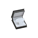Lizard Skin Textured Leatherette French Clip Earring Box with White Interior
