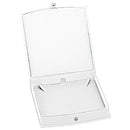 Lizard Skin Textured Leatherette Pearl Box with White Interior