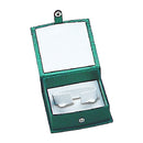 Lizard Skin Textured Leatherette Bangle Box with White Interior