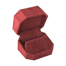 Clip Earring Box Wrapped and Lined with Rich Nova Suede