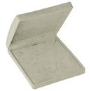 Suede Pearl Box with Domed Lids and Matching Interior