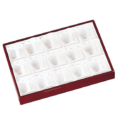 Genuine Wooden Tray with Earrings Inserts