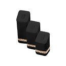 Leatherette Set of Three Ring Clip Displays