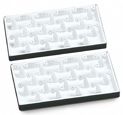 Magnetic Double Tray with 36 Earring Inserts
