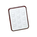 Leatherette and Wooden Jewellery 10 Rings Display Stand