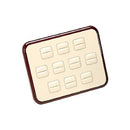 Leatherette and Wooden Jewellery 10 Rings Display Stand