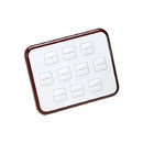 Leatherette and Wooden Jewellery 10 Rings Display Stand