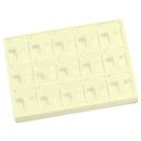 Stackable Leatherette Tray for 15 Earrings
