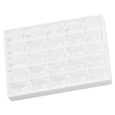 Stackable Leatherette Tray with 25 Earring Inserts