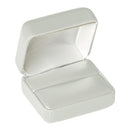 Leatherette Double Ring Box with Matching Leather Feel Inserts