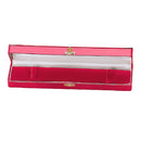 Leatherette Bracelet Box with Gold Trim and Closure