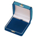 Leatherette Large Pendant Box with Gold Trim and Closure