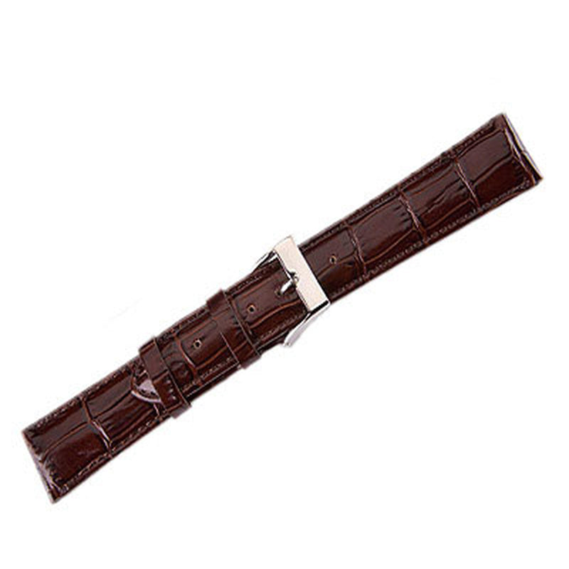 Leather Watch Band Lux Alligator D. Brown (12mm) Regular