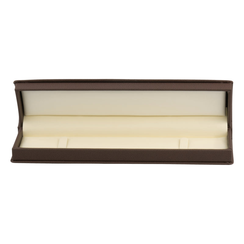 Leatherette Bracelet Box Leatherette Interior with Matching Ribboned Packer