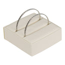 Leatherette Double Sided Hoop Earrings, Large Ring or Bangle Insert